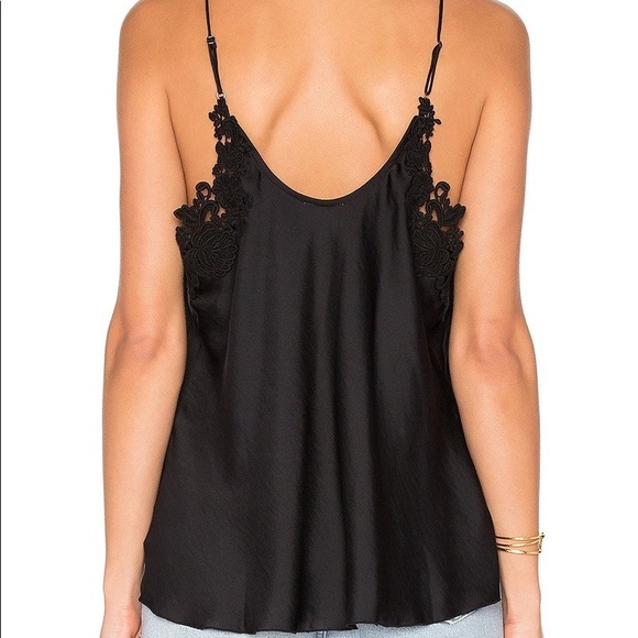 FREE PEOPLE WHOA APPLIQUÉ CAMI BLACK SZ SMALL - Picture 2 of 7